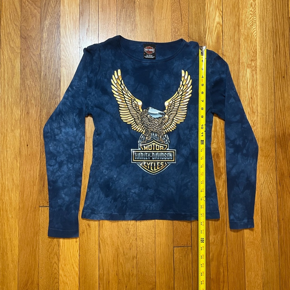 Harley-Davidson Blue Long Sleeve Shirt